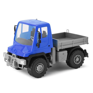 Самосвал бортовой Мерседес /Unimog U 500/ (17,5 см. Синий.)