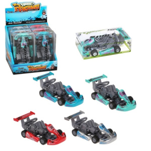 Гоночный автомобиль металлический, инерционный, дисплей, в ассортименте