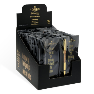 Ручка шариковая подарочная LOREX Slim Chic SUPERIOR синий 0,7 мм корпус металл ассорти пластик индив