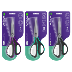 Ножницы Berlingo /Easycut 350/, 18см, ассорти, эргономичные ручки, мягкие вставки, европодвес DNn_18