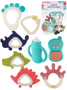 Погремушка /Веселые звуки/0+(8 шт, в пакете) ( Арт. И-4132)