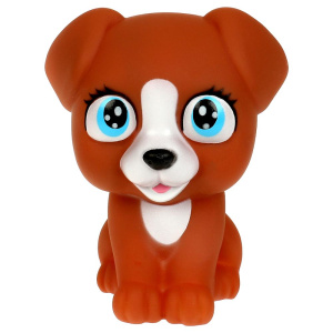 Игрушка для ванны собчка коричневая 10 см, 1 шт. в сетке КАПИТОШКА в кор.2*240шт