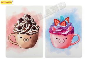 Обложка на паспорт  Кружка с глазками ПВХ slim ОП-2176