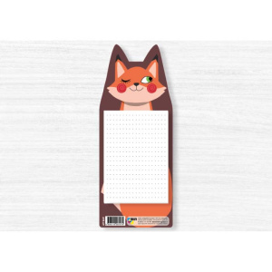 Блокнот фигурный вертикальный лисенок НФ-00007102