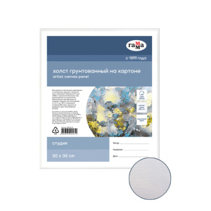 Холст на картоне Гамма /Студия/, 30*35см, 100% хлопок, 280г/м2, мелкое зерно 280818_05 (10702070/271