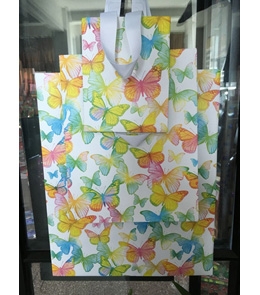 Пакет подарочный Весенние бабочки (L) 12 шт ПП-7493