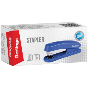 Степлер №24/6, 26/6 Berlingo /Universal/ до 30л., пластиковый корпус, синий H31001 (10702070/090322/