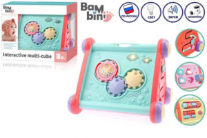 Многофункциональная развивающая игрушка Сортер Bambini, свет/звук, русифицированная  упак.