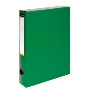Короб архивный inФОРМАТ 320х235х56 мм А4 зелен. пластик собран.