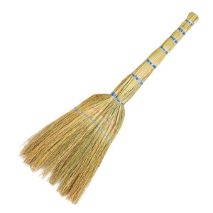 Веник сорго 2-х прошивной, ЛЮБАША /БЮДЖЕТ/, 310-330 г, ширина метелки 26-28 см, длина 77 см, 600109