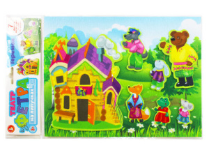 Набор из фетра на липучках /Теремок/ (европодвес)