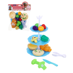 ИГРОЛЕНД Набор игровой /Продукты/ на липучке, ABS, РР, 8пр., 24х15х6см (10702070/101125/5391265, Кит