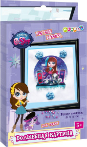 А.Холдинг/Набор д/дет.тв./Волшебная картина Littlest Pet Shop (Ткань,нитки,бисер,ленты,иглы,инструкц