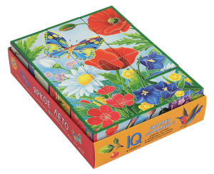 Умные кубики  в поддончике. 12 штук. Яркое лето. (нов)