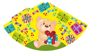 Колпак PROFIT развернутый 16см. (6 шт) Медвежонок 0-16-0002