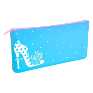 Пенал Hatber 210х95х20мм на молнии мягкий силикон -Vogue-