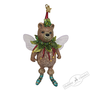 Сказочный медвежонок изумрудный 8х4х12 см