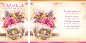 Открытка А5 Самой лучшей бабушке 5-10-0687