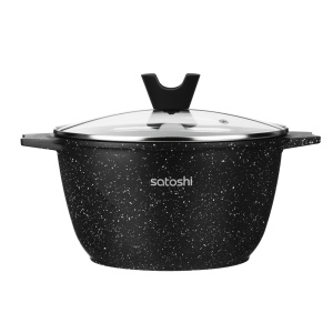 SATOSHI Монфор Казан 22х12,5см, 3,7л, литой алюминий, индукция (10702070/011025/5345173, Китайская Н