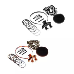 BERIOTTI Набор аксессуаров для волос 20 предметов, пластик, полиэстер, металл, 2 дизайна, ПР-21 (105