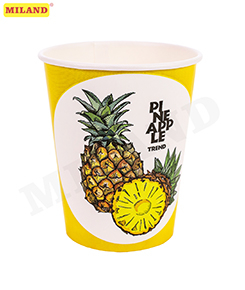 Стаканы бумажные Ананас (250 мл, 6 шт) флоупак ФЛ-7481