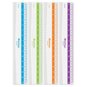Линейка 15см Berlingo /Color Zone/, прозрачная PR_30115