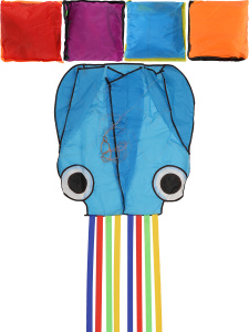 Серия Веселые забавы: Воздушный змей /Осьминог/(змей 78см, хвост 200см,цвет микс,пакет)(Арт.ИК-0474)