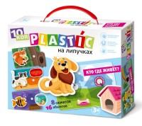 Пластик на липучках /Кто где живет?/ 10KOR PLASTIC
