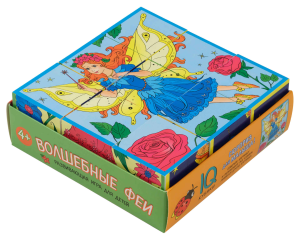 Умные кубики  в поддончике. 9 штук. Волшебные феи