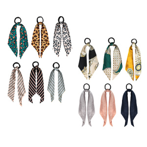 BERIOTTI Резинка для волос с лентой, полиэстер, d5см, 2-4 дизайна, РВ2019-1 (10702070/120722/3211573