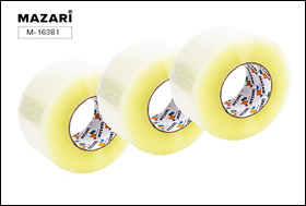 Лента клейкая упаковочная, прозрачная, 45 мкм, ширина рулона 48 мм, намотка 132 метра