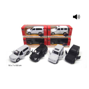 Машина металл. инерц. свет+звук, в ассорт. 8801M в кор. в кор.2*96шт