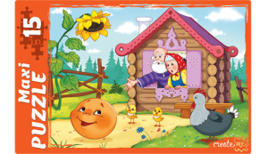 МАКСИ-ПАЗЛЫ. 15 элементов /КОЛОБОК/ (Арт. ПМ-3845)