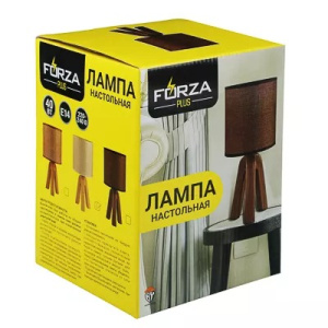 FORZA Лампа настольная /Венеция/, E14, 40 Вт, 220-240В, керамика, текстиль, 3 цвета