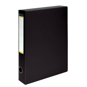 Короб архивный inФОРМАТ 320х235х56 мм А4 черный пластик собран.