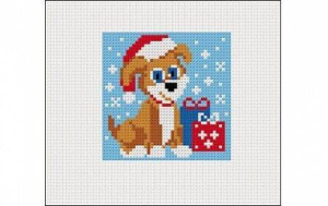 Набор для вышивания Новогодний щенок НШ-8690//Ростов н/Д.: Проф-пресс