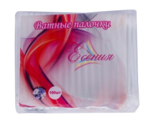 ЕСЕНИЯ Ватные палочки 100шт п/эт (кк)