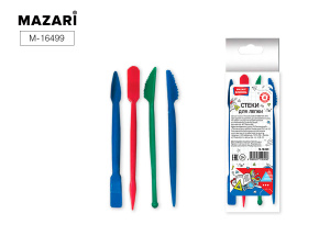 Набор стеков, 4 шт, цветные, ОПП-пакет