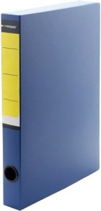 Короб архивный inФОРМАТ 320х235х36 мм А4 синий пластик собран.