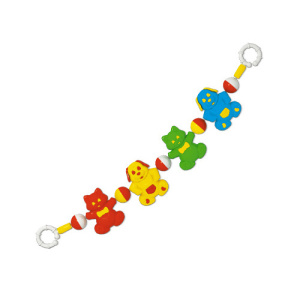 Погремушка подвеска на коляску Домашние любимцы