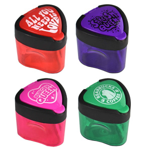 Точилка , арт.64542/ 12 ФРАЗЫ (шоу-бокс, 12 шт., ассорти, полистирол, зелёный, красный, розовый, фио