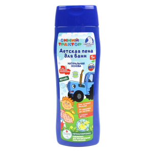 Детская пена для ванн Синий ТРАКТОР 250мл с экстракт череды и зверобоя Заботливая мама в кор.6шт