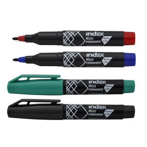 Маркер перманентный, мини, красный