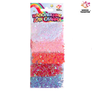ШКОЛА ТАЛАНТОВ Наполнение для слаймов, сердечки 30г   5113862 (10702070/050122/3002358, Китайская На