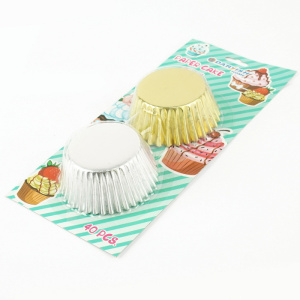 Форма бумажная для выпекания кексов 40шт d-65мм ассорти