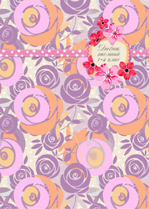 Дневник школьный 48л. УЗОР ИЗ РОЗ (Д48-2384) 1-4 классы, глянц.ламин.,интегр.обложка