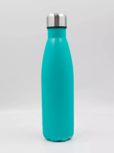 Вакуумная бутылка из нержавеющей стали. Бирюза  0,5л