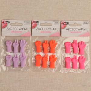 Набор наконечников для спиц ручки резина 1,1*3,5см 6шт МИКС АУ   9101457 (10702070/160822/3259547, К