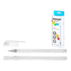 Ручка гелевая IRBIS, БЕЛАЯ, швейцарский пишущий узел и чернила производства США, пулевидный пишущий 