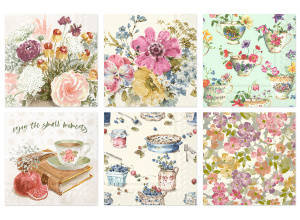 /Love2art/   Салфетки бумажные ассорти   SDS №94   33 x 33   6 шт. /Летнее чаепитие/ (10131010/26022